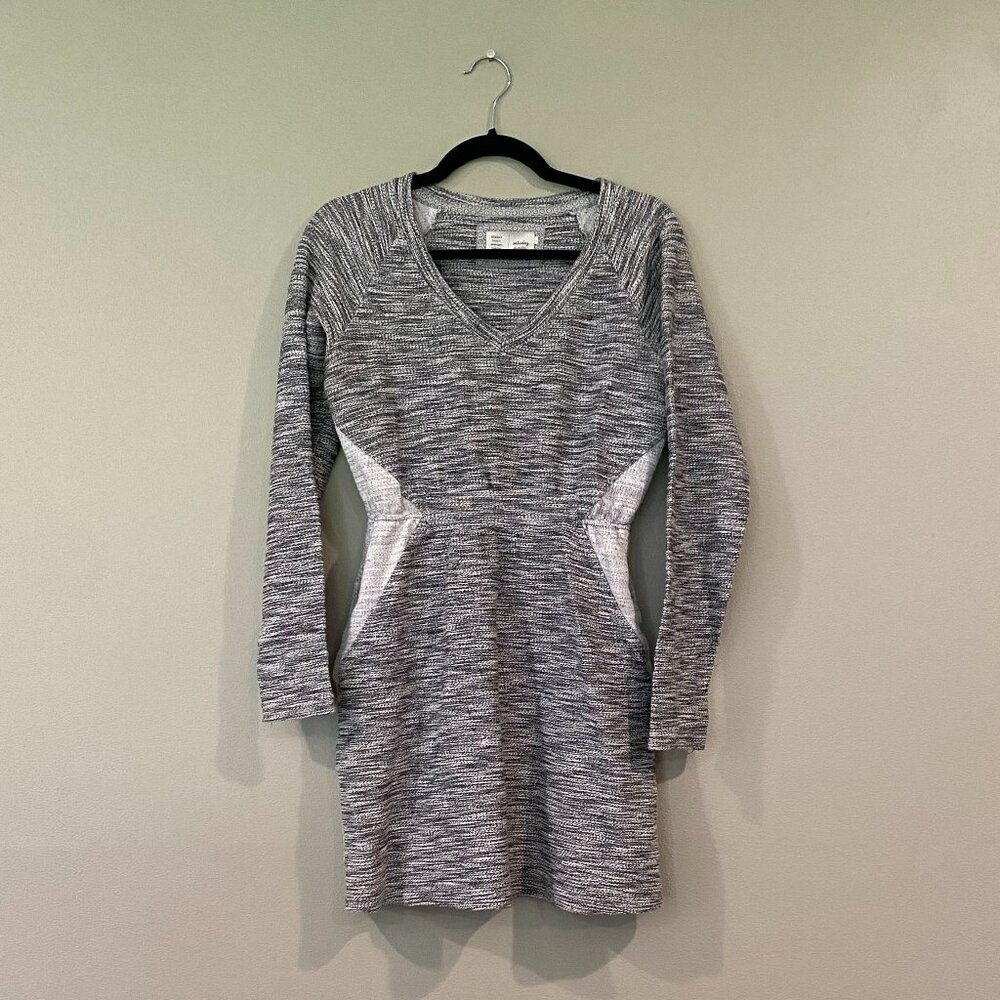 Anthropologie Saturday Sunday Gael Marled Knit Two-Tone Pocket Dress Size Small